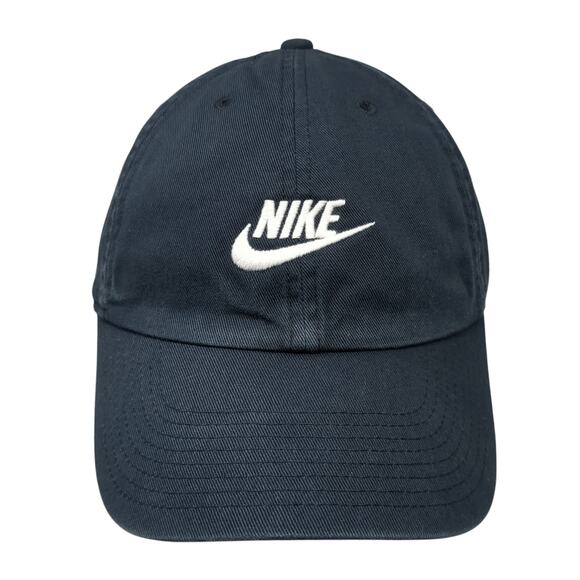 Nike Slideback Baseball Cap Blue OS Adjustable Embroidered Swoosh Heritage86 - Picture 1 of 10